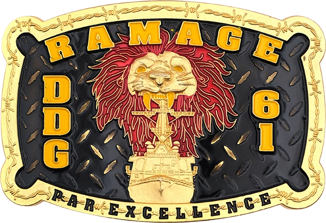 Gold Military Buckle - Thumbnail 2